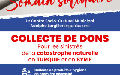 Somain solidaire avec les victimes en Turquie et Syrie