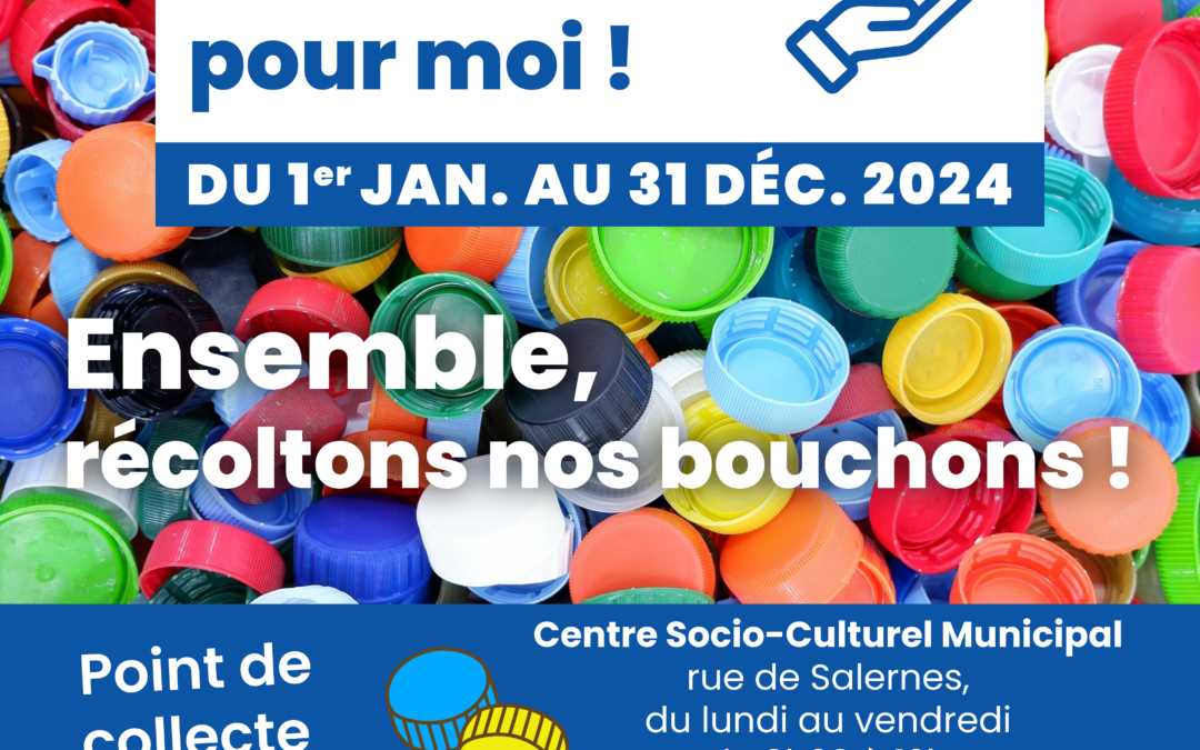 Collecte de bouchons – Du 1er jan. au 31 déc. 2024